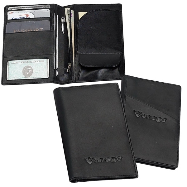 Travel wallet with multiple pockets and a flap pocket for the... from ASI 79384 Preferred Nation Inc