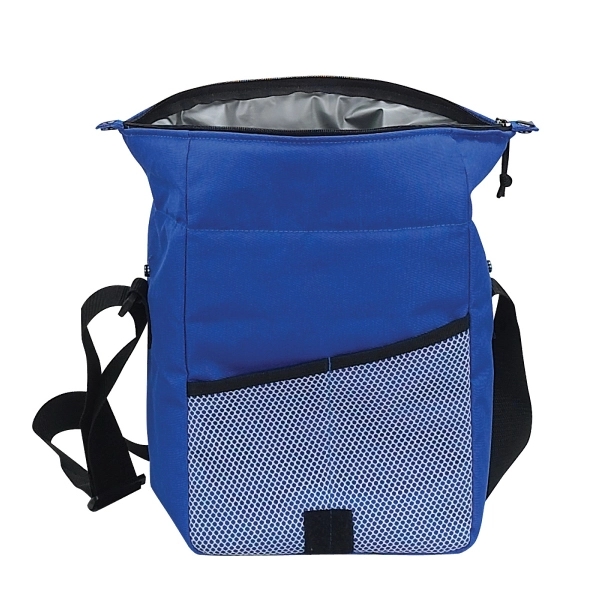 Sideline cooler include a front flap-over  closure and holds 12... from ASI 79384 Preferred Nation Inc
