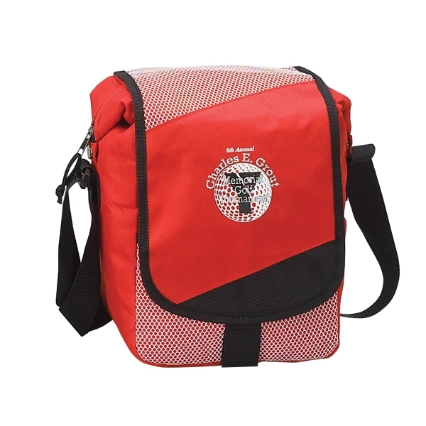 Sideline cooler include a front flap-over  closure and holds 12... from ASI 79384 Preferred Nation Inc