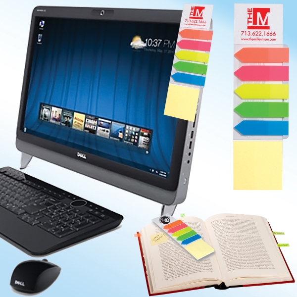 Stick-It - Square-shaped monitor stick-it doubles as a bookmark. Sale!... from ASI 79530 Prime Line / Prime Line 