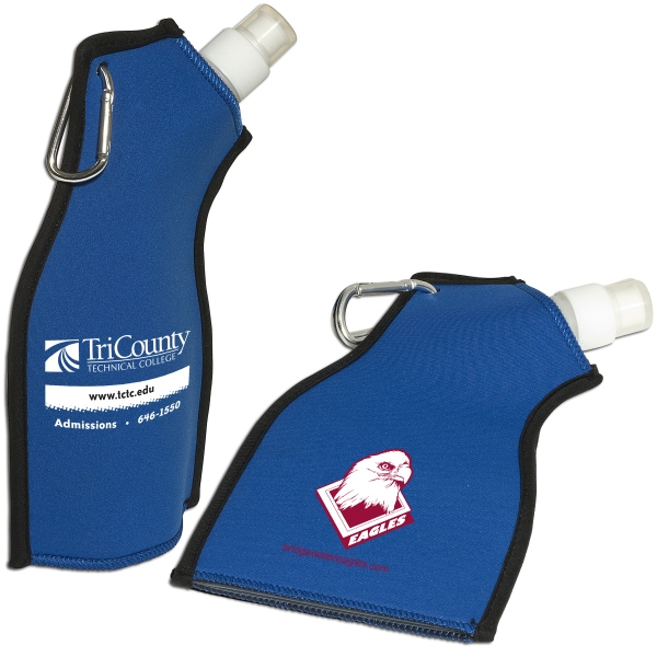 Flexible neoprene-covered PE plastic water bottle holds approx. 13.5 oz.... from ASI 79530 Prime Line