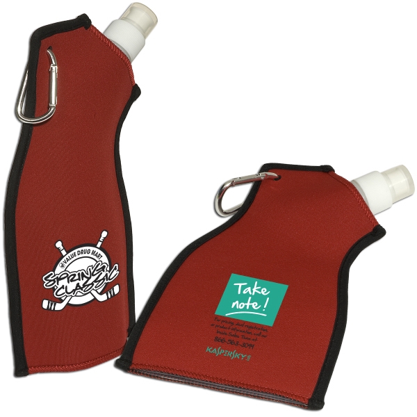 Flexible neoprene-covered PE plastic water bottle holds approx. 13.5 oz.... from ASI 79530 Prime Line