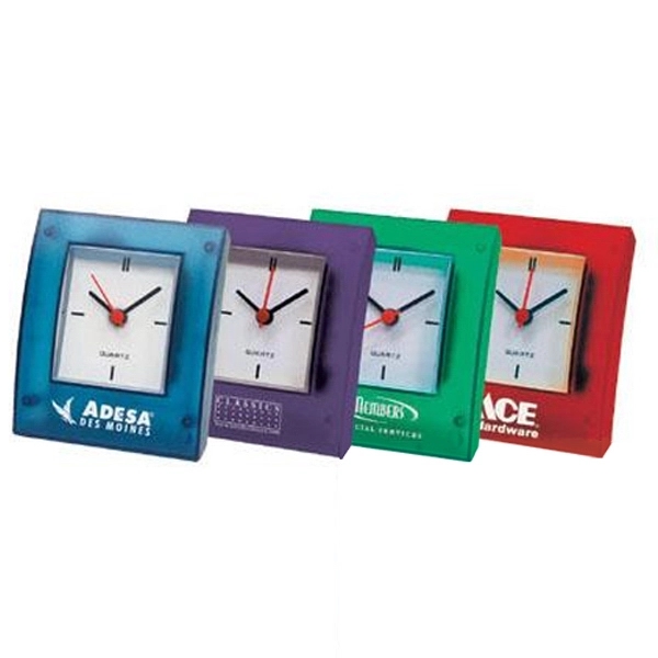 Square Desk Travel Alarm Clock... from ASI 31570 Advantage Industries / AdVantage Line®