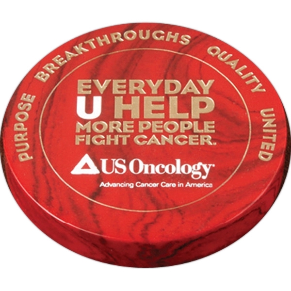 Round paperweight, 4" x .75".... from ASI 89860 StoneyCreek / StoneyCreek®