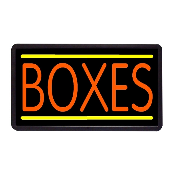 13" x 24" boxes simulated neon sign.... from ASI 30442 Above & Beyond Advertising Products / PromoAdLine