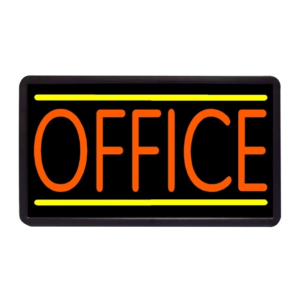 13" x 24" office simulated neon sign.... from ASI 30442 Above & Beyond Advertising Products / PromoAdLine