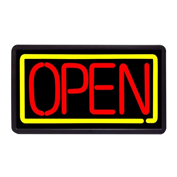 13" x 24" simulated neon sign with ready-made title light box.... from ASI 30442 Above & Beyond Advertising Products / PromoAdLine