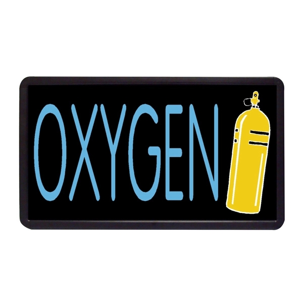 13" x 24" oxygen simulated neon sign.... from ASI 30442 Above & Beyond Advertising Products / PromoAdLine