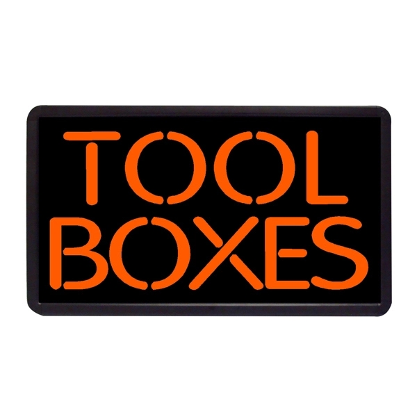13" x 24" tool boxes simulated neon sign.... from ASI 30442 Above & Beyond Advertising Products / PromoAdLine