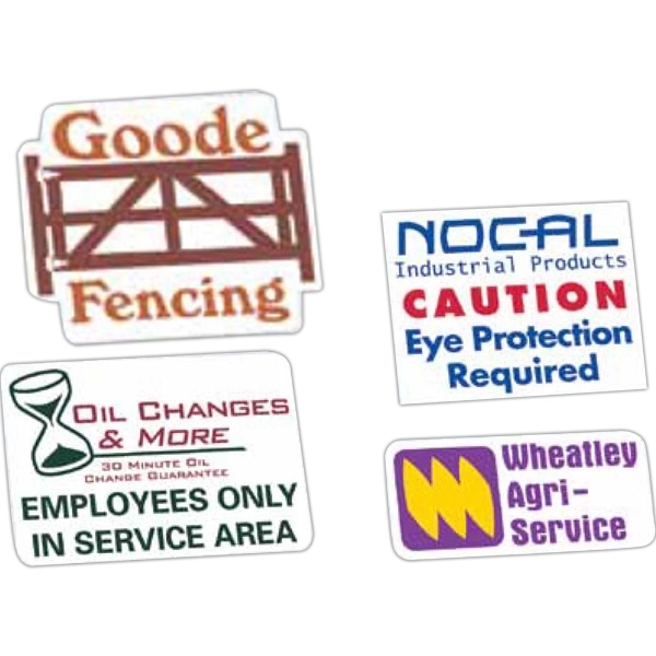 White vinyl decal offered in various sizes for indoor or outdoor... from ASI 56950 Gill Studios Inc / Gill-Line®