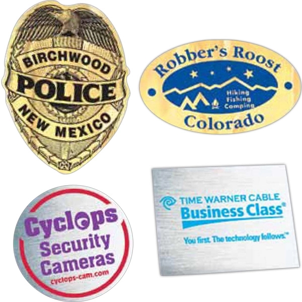 Polyester custom decal with a rich chrome finish that provides an... from ASI 56950 Gill Studios Inc / Gill-Line®