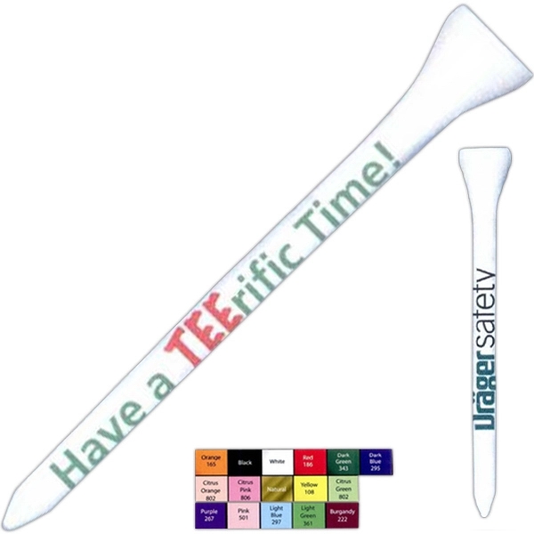 Golf tees 2 3/4" - 2 Color.... from ASI 63500 Jomar Industries Inc / The Tee Line
