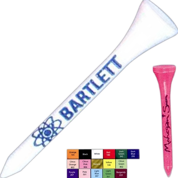 2 1/8" Golf Tee multi line or logo imprint made of... from ASI 63500 Jomar Industries Inc / The Tee Line