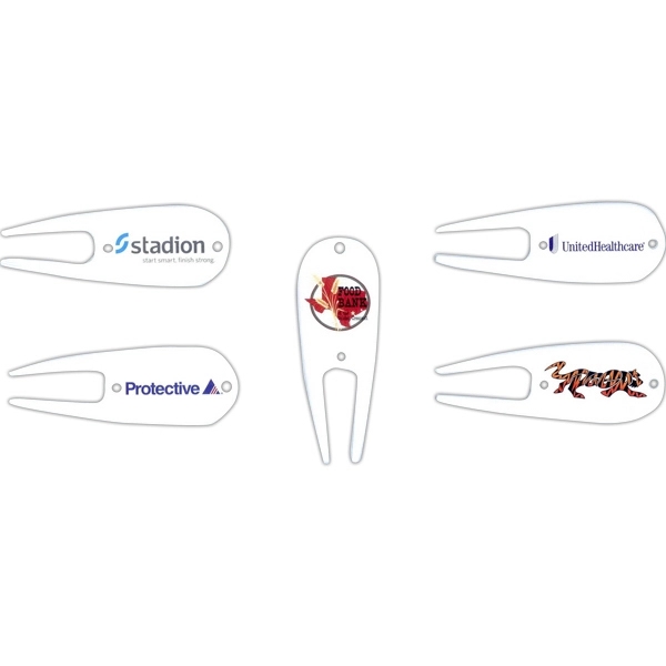 Golf Divot Fixer Caddy Divot Repair Tool  2-4 color imprint... from ASI 63500 Jomar Industries Inc / The Tee Line