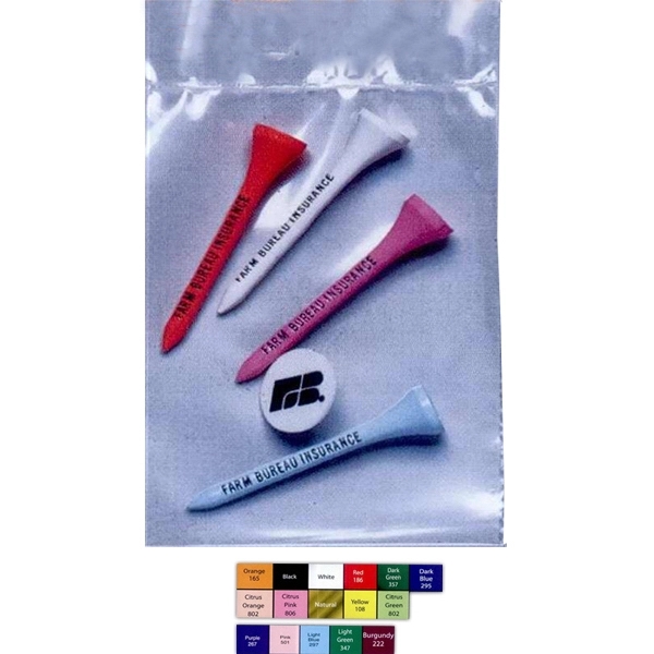 Pro Elite Poly Bag Pack w/ 4 Tees & 1 Ball... from ASI 63500 Jomar Industries Inc / The Tee Line