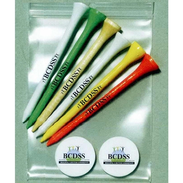 Pro Elite Gold Standard Poly Bag Pack w/ 6 Tees &... from ASI 63500 Jomar Industries Inc / The Tee Line