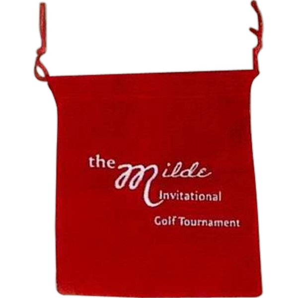 Velveteen drawstring pouch.... from ASI 63500 Jomar Industries Inc / The Tee Line