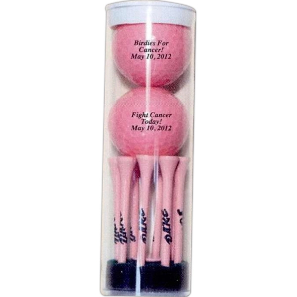 Golf ball tube with balls and tees.... from ASI 63500 Jomar Industries Inc / The Tee Line