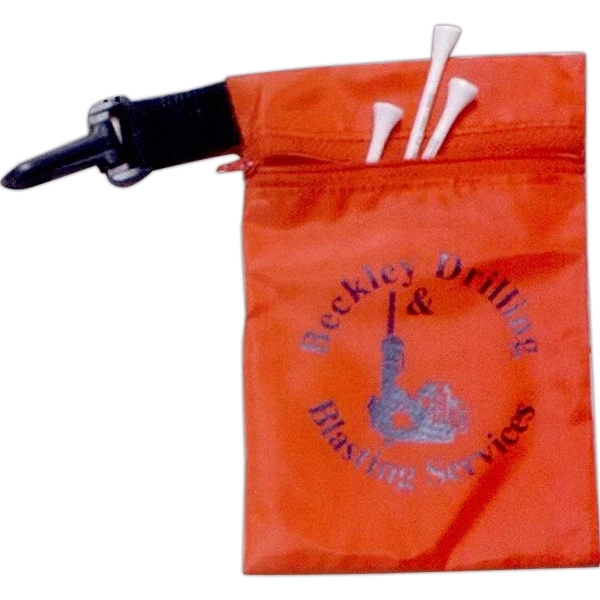 Nylon Zipper Pouch Golf Ditty Bag - 6 2 3/4" Golf... from ASI 63500 Jomar Industries Inc / The Tee Line