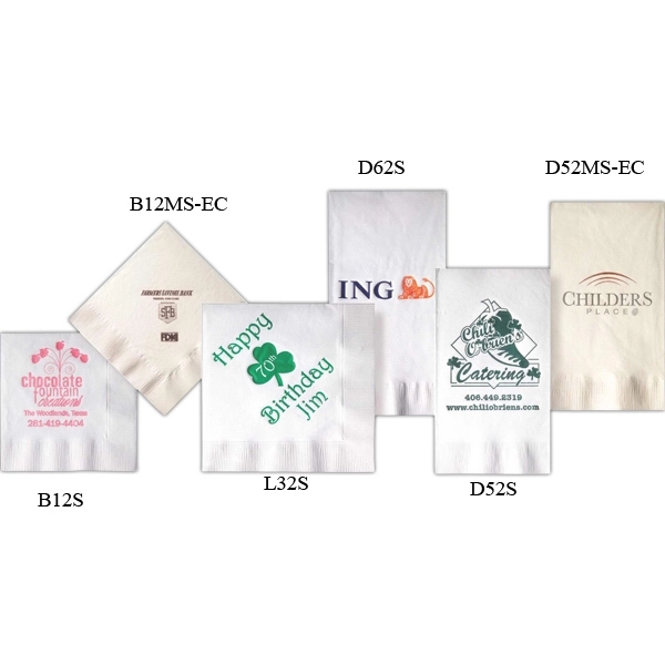 Coin edge embossed white 2-ply dinner napkins.... from ASI 88200 TK Sorg's - A Div of Arch Promo Group, LLC / PETITE