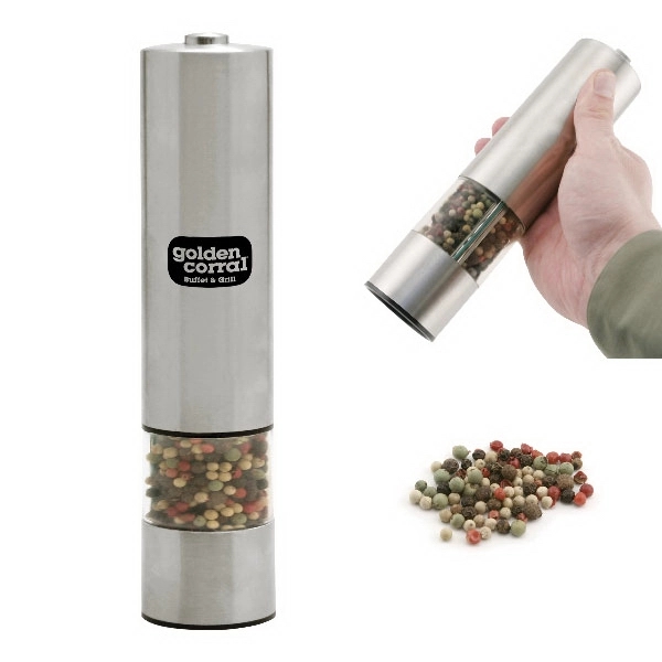 Electric pepper grinder with built-in light and adjustable shaft to control... from ASI 31570 Advantage Industries / AdVantage Line®