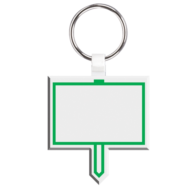 Election Sign - Unique shaped plastic key tag with one piece... from ASI 71870 ZZ OLD - Mocap LLC / Anchor Line / Anchor Line 