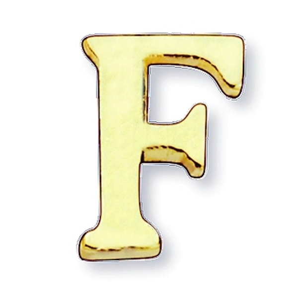 Letter shape lapel pin with military clutch, up to 3/8".... from ASI 68760 Marken Industries / Marken