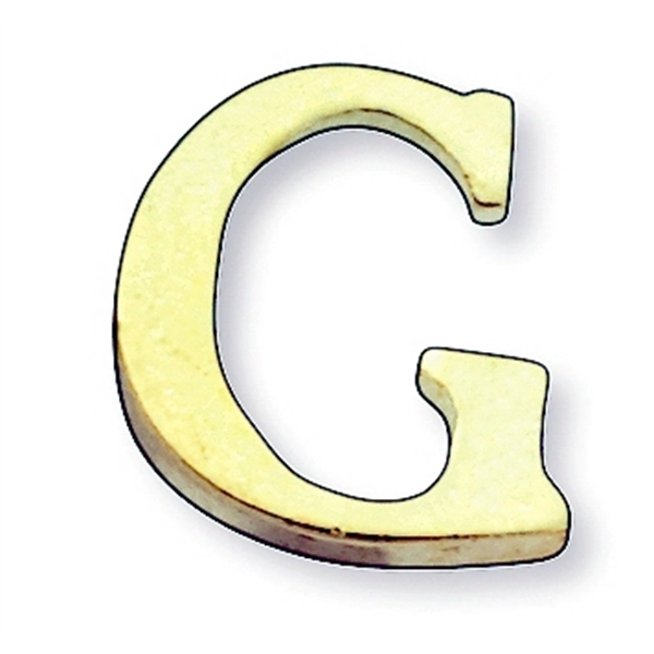 Letter shape lapel pin with military clutch, up to 3/8".... from ASI 68760 Marken Industries / Marken