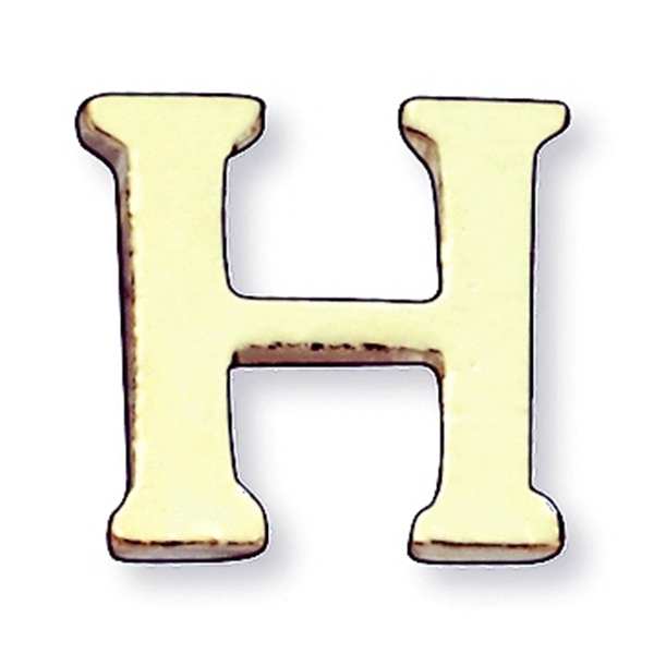 Letter shape lapel pin with military clutch, up to 3/8".... from ASI 68760 Marken Industries / Marken