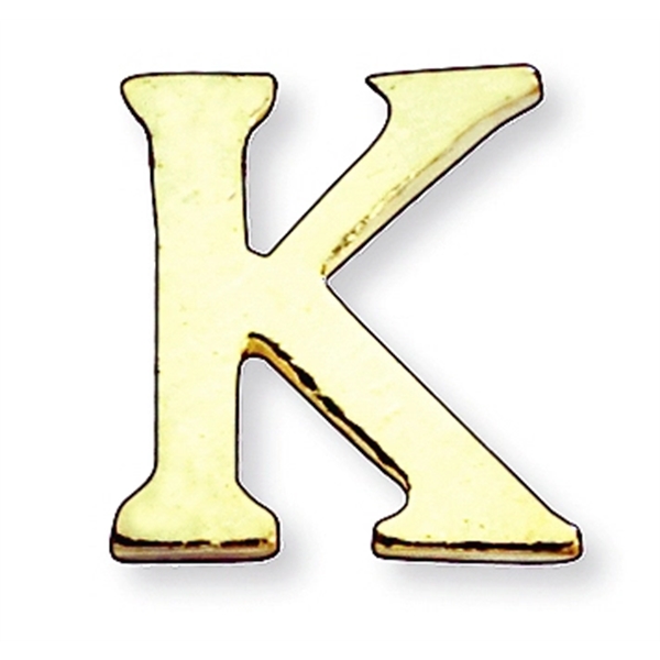 Letter shape lapel pin with military clutch, up to 3/8".... from ASI 68760 Marken Industries / Marken