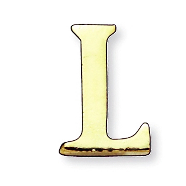 Letter shape lapel pin with military clutch, up to 3/8".... from ASI 68760 Marken Industries / Marken