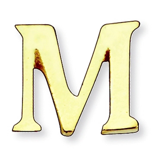Letter shape lapel pin with military clutch, up to 3/8".... from ASI 68760 Marken Industries / Marken