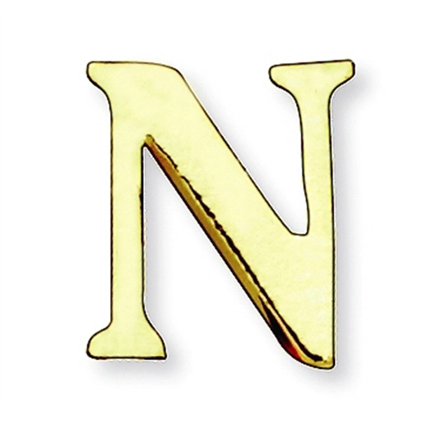 Letter shape lapel pin with military clutch, up to 3/8".... from ASI 68760 Marken Industries / Marken