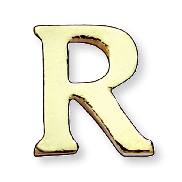 Letter shape lapel pin with military clutch, up to 3/8".... from ASI 68760 Marken Industries / Marken