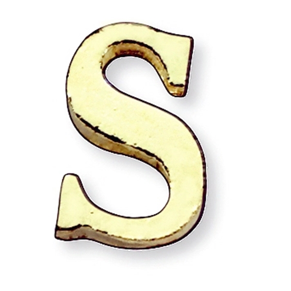 Letter shape lapel pin with military clutch, up to 3/8".... from ASI 68760 Marken Industries / Marken