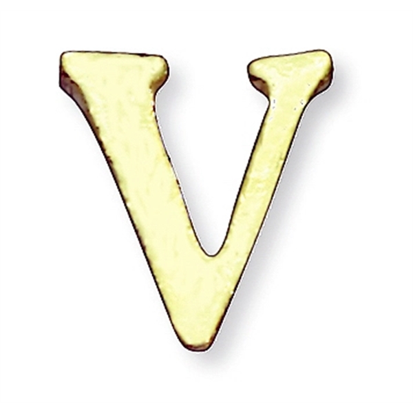 Letter shape lapel pin with military clutch, up to 3/8".... from ASI 68760 Marken Industries / Marken