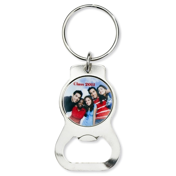 Round Bottle Opener Key Tag with 1-1/16" diameter Digital Emblem.... from ASI 68760 Marken Industries / Marken