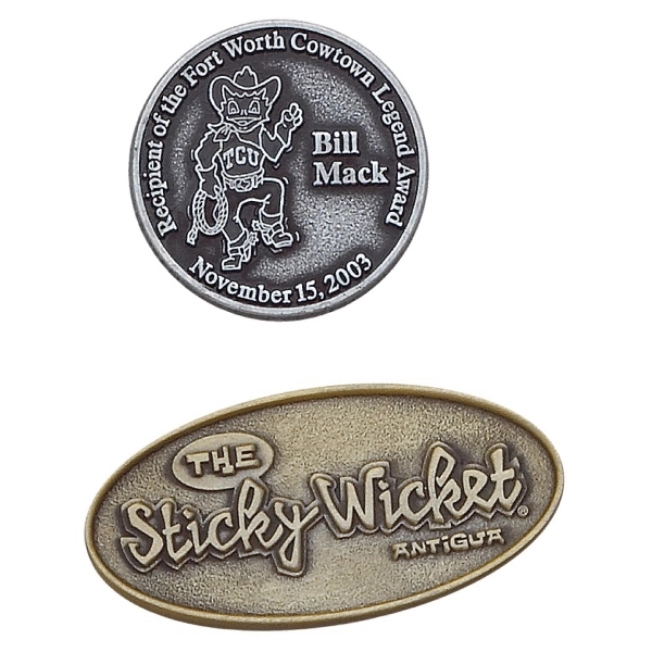 Mold cast zinc coin / medallion, choice of 4 sizes... from ASI 68760 Marken Industries / Marken