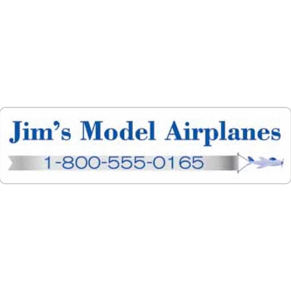 Rectangle shaped printed label.... from ASI 66040 Label Works / Label Works®