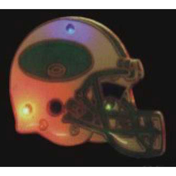Custom helmet shape flash lapel pin with flashing light.... from ASI 36988 Artek USA Inc / Artek™