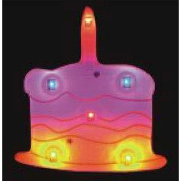Custom cake shape flash lapel pin with flashing light.... from ASI 36988 Artek USA Inc / Artek™