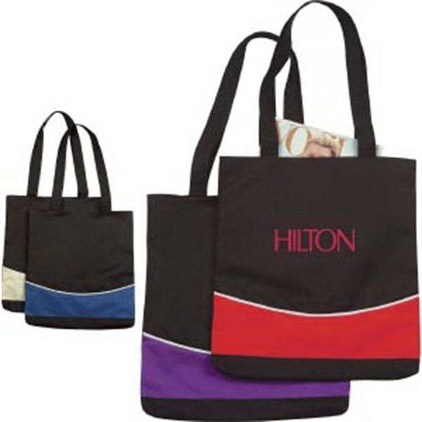 Tote bag with two-tone curve design... from ASI 34800 Alstar Creations / Alstar Line