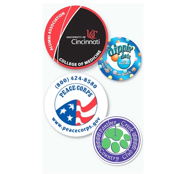 Magnet - round - full color. Digital four color process print;... from ASI 80210 Quikey Mfg Co Inc / Quikey Line