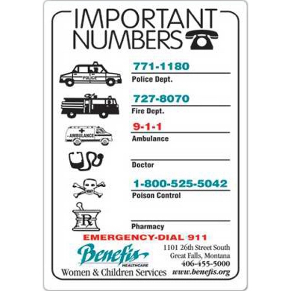 Magnet - rectangle - full color. Digital four color process print;... from ASI 80210 Quikey Mfg Co Inc / Quikey Line