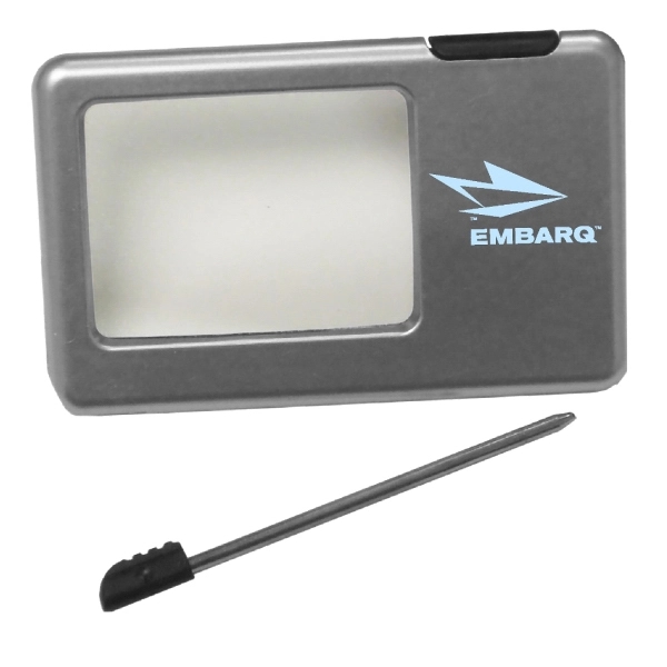 Pocket sized magnifier, includes white LED light and stylus pen with... from ASI 52710 Lincoln Line