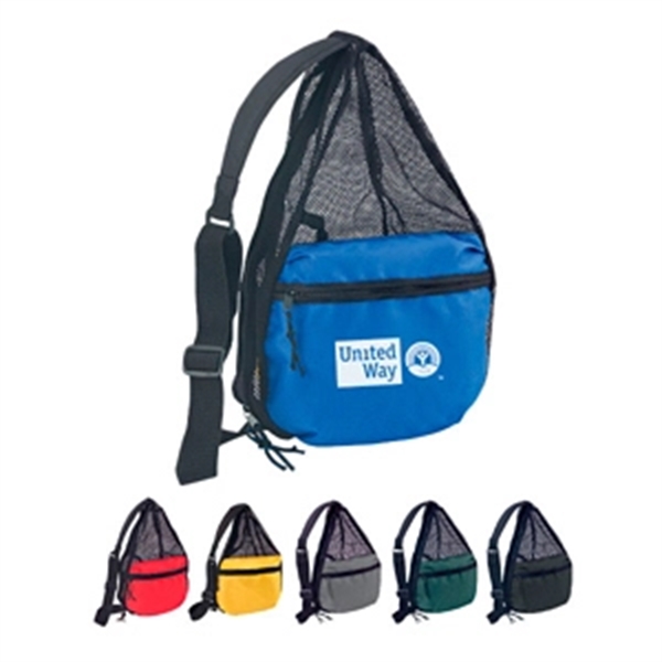 Large mesh/shoulder bag with zippered pocket... from ASI 34800 Alstar Creations / Alstar Line