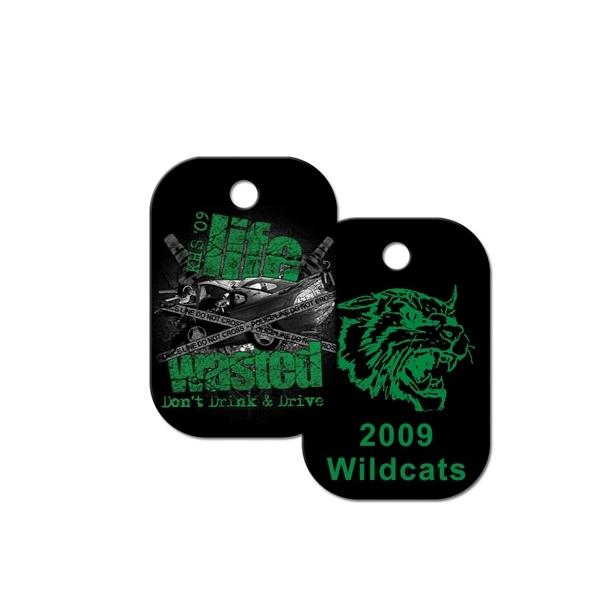 Key tag - small rectangle - full color. Brilliant digital four... from ASI 80210 Quikey Mfg Co Inc / Quikey Line