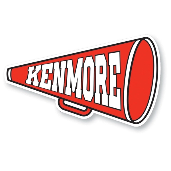 Car magnet 30 mil - megaphone. Digital four color process print;... from ASI 80210 Quikey Mfg Co Inc / Quikey Line