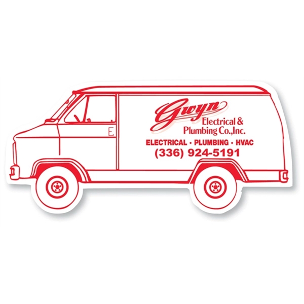 Magnet - van. Digital 4-color process print; stock 20 mil; 30... from ASI 80210 Quikey Mfg Co Inc / Quikey Line
