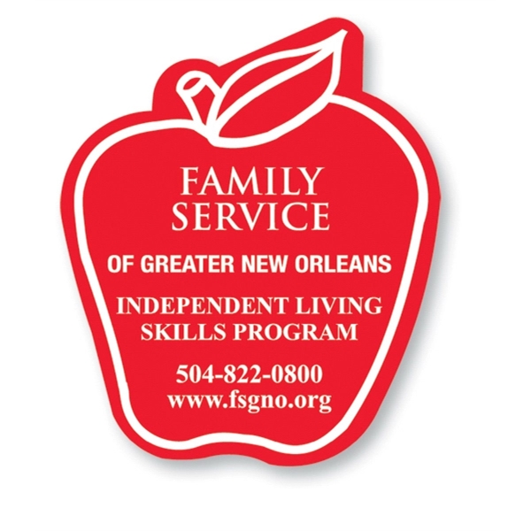 Magnet - apple. Digital 4-color process print; stock 20 mil; 30... from ASI 80210 Quikey Mfg Co Inc / Quikey Line